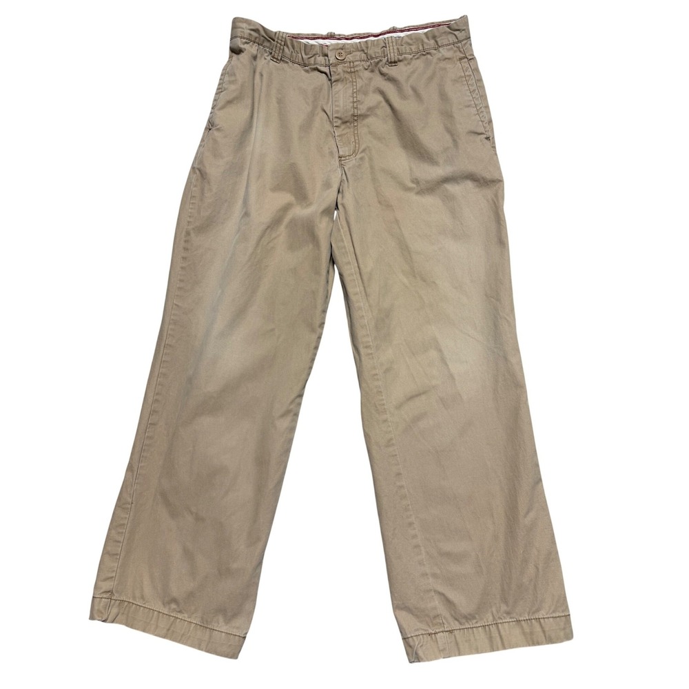 Dockers Mens D4 Relaxed Fit Khaki Chino Pants Tan Cotton W36 L30 Flat‎ Front